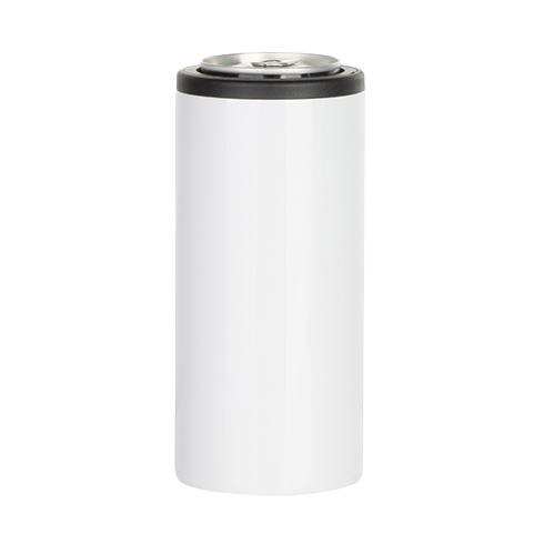[SS-SSCK-W] White Skinny Can Cooler 12oz